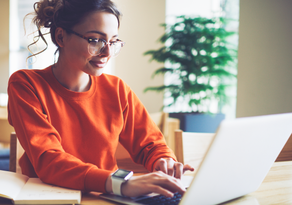 Person with laptop